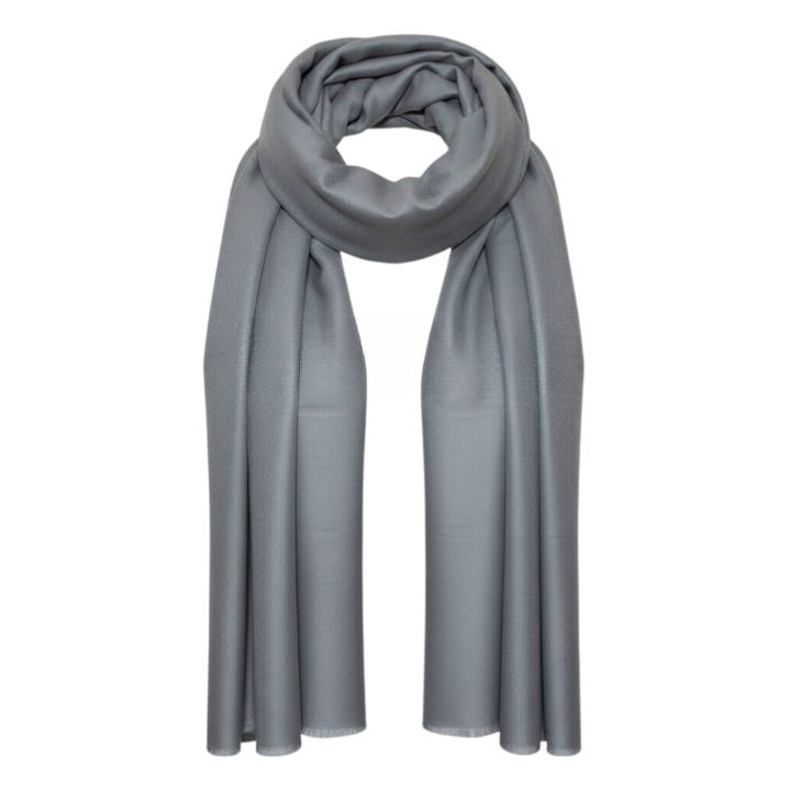 Natural Shade Cashmere Shawl With Tassels